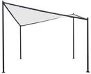 DEGAMO Pavillon ORLANDO, mit Stahlgestell schwarz, Ma&szlig;e 3,5x3,5 Meter, Plane weiss