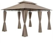 Casaria Pavillon Topas, 3x4m, UV-Schutz 50+, robust, Metall, Seitenw&auml;nde