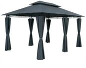 Casaria Pavillon Topas, 3x4m, UV-Schutz 50+, robust, Metall, Seitenw&auml;nde