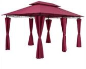 Casaria Pavillon Topas, 3x4m, UV-Schutz 50+, robust, Metall, Seitenw&auml;nde