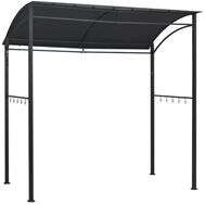 vidaXL Pavillon, BBQ-Pavillon 215x150x220 cm Anthrazit Stahl
