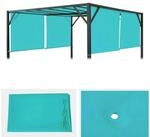 MCW Pavillon-Ersatzdach Beja 3x4m-E, 272 x 596 cm, Mit Wasserablauf&ouml;sen,...