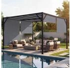 MCW Pergola Beja-4x3-g, BxTxH: 305x405x212 cm, Mit Wasserablauf&ouml;sen, UV-Schutz