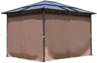 Quick Star Pavillon Hardtop Pavillon 3x3,6m mit 4 Seitenteilen, mit 4 Seitenteilen,