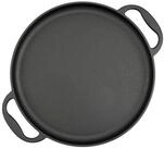 BBQ-Toro Grillpfanne Gusseisen Grillpfanne &Oslash; 35 cm - Servierpfanne, Grillplatte,