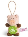 Nici Pl&uuml;schfigur Nici 44864 Schwein Viel Erfolg 8cm mit Loop