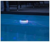 STAR TRADING LED Solarleuchte "Pool Light" wei&szlig;, warmwei&szlig;, 190x190mm,