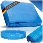 tectake Pool-Abdeckplane Pool-Solarfolie, platzsparend verstaubar, Durchmesser 381 cm