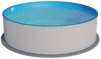 Planet Pool Rundpool Stahlwandpool rund Exklusiv 300x120 cm, Stahl 0,6...