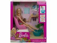 Barbie Anziehpuppe Barbie GHN07 - Maniküre - Pediküre Spielset - Puppe