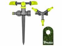 Bradas 3-Arm Kreisregner mit Erdspieß Lime Line LE-6102