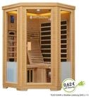 Artsauna Infrarotkabine Aalborg Dual-Technologie, f&uuml;r 2 Personen, Hemlockholz,