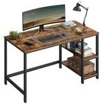 VASAGLE Schreibtisch Computertisch, Tisch, B&uuml;rotisch, 100/120/140cm, mit 2 Ablagen,