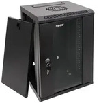 HMF Serverschrank 3309-02 Serverschrank 10 Zoll, 9 HE, Netzwerkschrank, Wandschrank,