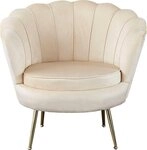 SalesFever Loungesessel Clam - Design Cocktailsessel, Prachtvoll extravagantes Design