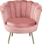 SalesFever Loungesessel Clam - Design Cocktailsessel, Prachtvoll extravagantes Design