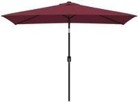 vidaXL Sonnenschirm, Balkonschirm mit Metall-Mast 300 x 200 cm Bordeauxrot