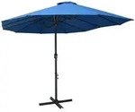 vidaXL Sonnenschirm Sonnenschirm mit Aluminium-Mast 460x270 cm Blau blau