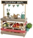 MUDDY BUDDY&reg; Kaufladen Garden Friend, Outdoor Shop, natur - warmgrau/malvenrosa