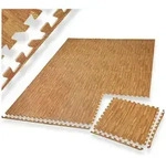 tectake Bodenschutzmatte Schutzmattenset, 12er Set mit 24 Randst&uuml;cken, 12-teilig mit