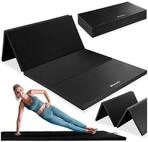 tectake Yogamatte Gymnastikmatte mit zwei Tragegurten, klappbar, 240 x 120 x 5...