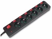 LogiLink LPS233 Steckdosenleiste 6-fach (separate Ein- / Ausschalter, Ein- /