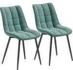 Woltu Esszimmerstuhl (2er-Set), Sessel mit R&uuml;ckenlehne, Metallbeine
