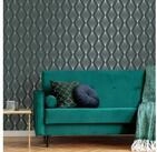 Boutique Vliestapete Marquise Geo, geometrisch, (1 St), Dunkelgr&uuml;n - 10mx52cm
