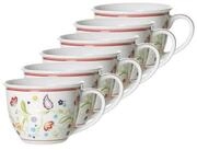Ritzenhoff & Breker Tasse Shanti Jumbotassen 350 ml 6er Set, 6-tlg., Porzellan