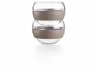 LEKUE Teeglas Cozy" Teetassen-2er-Set, Borosilikatglas, 2 teiliges Gläserset,...