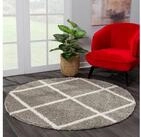 Sanat Hochflor-Teppich Madrid 1, rund, H&ouml;he: 30 mm, Wohnzimmer, Langflor,...
