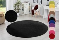 HANSE Home Teppich Fancy, rund, H&ouml;he: 7 mm, Kurzflor, Weich, Einfarbig, Wohnzimmer,
