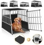 Cadoca Tiertransportbox, Aluminium Kofferraum verschlie&szlig;bar trapezf&ouml;rmig L