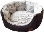 Nobby Tierbett Hundebett oval Cacho dunkelgrau