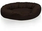 BedDog Tierbett Hundebett SUNNY mit Rand, Bezug abnehmbar braun 120 cm x 150 cm