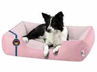 BedDog Tierbett Hundebett ZARA mit Rand, Bezug abnehmbar rosa