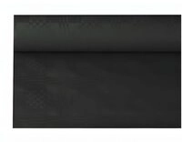 PAPSTAR Tischdecke Papiertischtuch mit Damastpr&auml;gung 8 m x 1,2 m schwarz
