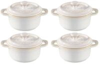 Staub Auflaufform Mini Cocotte Set 4-tlg. rund, Keramik, Keramik