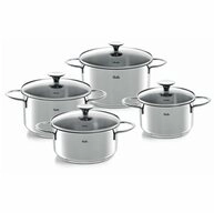 Fissler Topf-Set Copenhagen, Edelstahl 18/10 (Set, 4-tlg), mit Glasdeckel