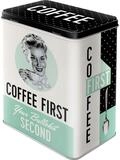 Nostalgic-Art Vorratsdose Kaffeedose Blechdose - Coffee First