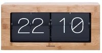 Karlsson Uhr Tischuhr Boxed Flip XL Bamboo