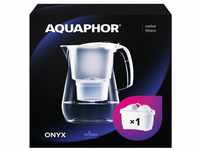 AQUAPHOR Wasserfilter Onyx weiß inkl. 1 MAXFOR+ Filter - Premium-Wasserfilter...