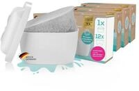 Yucona Wasserfilter Starter-Kit - Kartusche mit 12 Filtertaschen