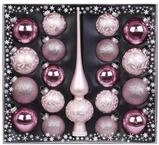 MAGIC by Inge Weihnachtsbaumkugel Kugelsortiment mit Spitze 19 Stk Noble Rose