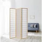 Homestyle4u Paravent Raumteiler Trennwand Shoji Spanische Wand Sichtschutz Holz