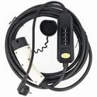 AccuCell Ladekabel f&uuml;r Elektroautos mit SchuKo-Stecker auf Typ 2 Mode2 230V 13