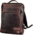 PRIDE & SOUL Rucksack Business-Rucksack 40x31x13,5cm Leder braun