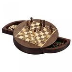 Philos Spiel, Schachspiel - Schachkassette - Rund - magnetisch - Breite ca. 31...