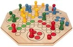 Philos Spiel, W&uuml;rfelspiel MAXI - Holzfiguren - Holzbrett - Ludo