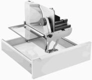 ritter Allesschneider Einbau-Allesschneider AES 62 SR-H silbermetallic/rechts 542005